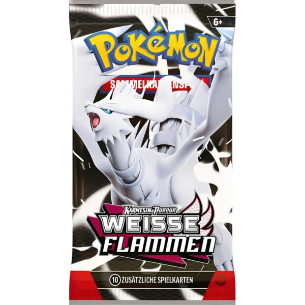 Weiße Flammen Top-Trainer-Box Booster Artwork