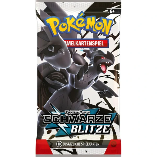 Schwarze Blitze Top-Trainer-Box Booster Artwork