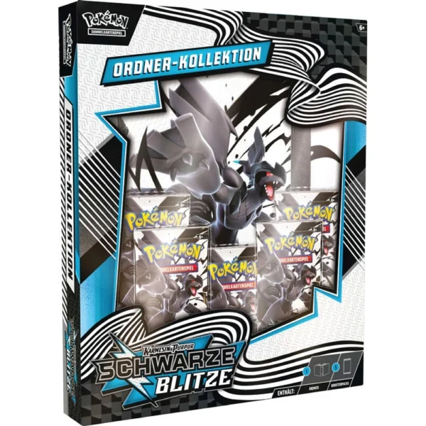 Schwarze Blitze Ordner Kollektion