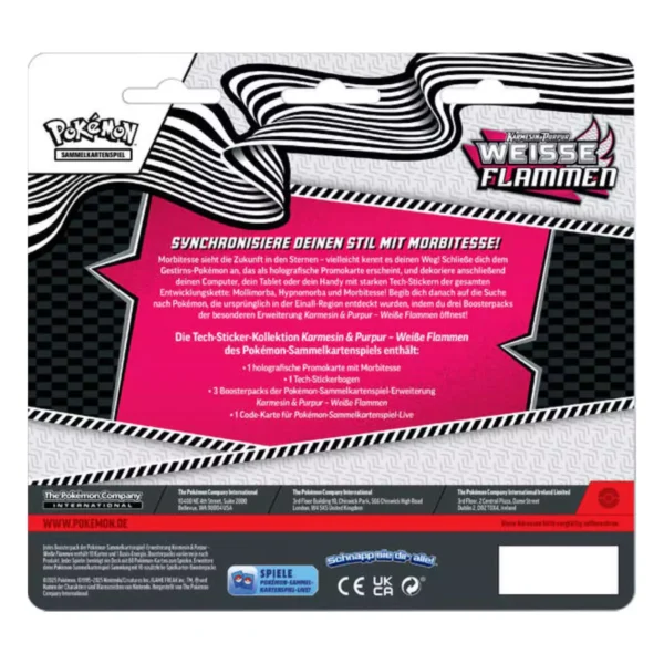 Weiße Flammen - Tech-Sticker-Kollektion Morbitesse – Bild 2